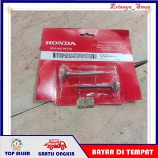 ORI AHM Payung Klep Set Klepset In Ex Motor Honda Astrea Grand Supra X Legenda Prima Revo 100 Win GN5 Original Ori