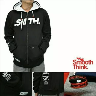 jaket hitam - sweater black - hoodie black - smooth hoodie black original - best sweater hoodie SMTH