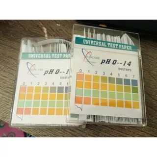 Kertas PH indikator Universal isi 100 strip PH 0-14 _pH indicator Universal Suncare isi 100 strip lakmus