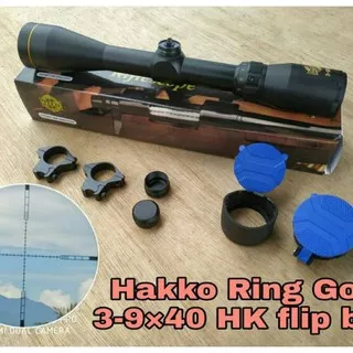 TELESKOP HAKKO 3-9*40 HK FLIP BIRU / HAKO RETIKEL HK