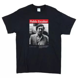 KAOS PABLO ESCOBAR MERCH - THE KING OF COCAINE NARCOS / UNISEX / GILDAN / BAJU FILM NARCOS / COD