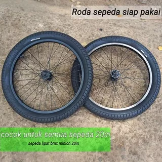 wheelset 20 atau roda sepeda lipat Bmx minion ban swallow 20x2.30 luar dalam