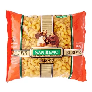 SAN REMO 500G MACARONI ELBOWS BIASA / PASTA MAKARONI INSTAN