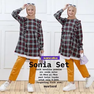 Sonia set by sancaka// setelan tunik+celana