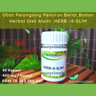 Obat pelangsing ampuh obat penurun berat badan pelangsing herbal alami obat langsing penurun berat badan obat herbal penurun berat badan obat penurun berat badan ampuh herbal penurun berat badan Herbal 4 Slim Naturindo  BPOM Naturindo Herb  4 slim Halal