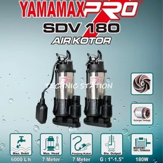 Pompa Celup YAMAMAX PRO SDV180 air kotor/bersih submersible water pump