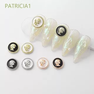 PATRICIA1 5pcs Beauty Head Nail Ornaments Luxury DIY Nail Art Accessories Nail Art Jewelry Rhinestone Abstract Manicure Accessories Japanese Design Women Face Decorative 3D Nail Art Decorations