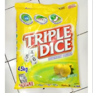 TRIPLE DICE DETERGENT POWDER LEMON 4,5kg