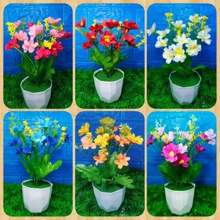 Bunga hias plastik bunga aster bunga palsu bunga artificial bunga mini  grosir murah