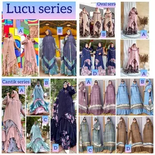 Fatimah oval rempel set abaya jubah ceruty babydol premium kualitas butik murah