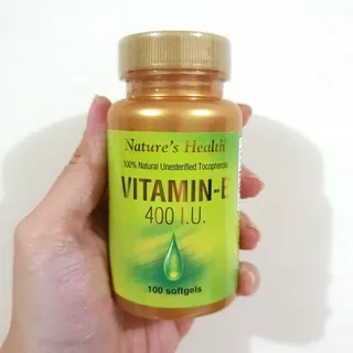 Suplemen kulit Vitamin E 400 IU NATURES HEALTH vitamin kesuburan makanan kesehatan NATURE