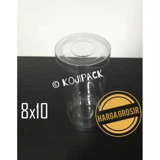 Tabung Mika 8x10 Kemasan Toples Bundar Plastik