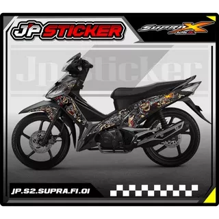 SUPRA X STICKER STRIPING SUPRA X 125  - STIKER STRIPING LIST MOTOR HONDA SUPRA X 125 FI VARIASI HOLOGRAM (JP.S2) 01