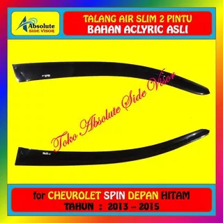 Talang Air (Depan) Spin 2013-2015 - Chevrolet - Model Slim - Warna Hitam - Merk Absolute