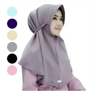 Khimar Simple pet tali / Simpel pet tali / Jilbab Hijab Khimar Instan pet tali / Wolfis / Pet Antem