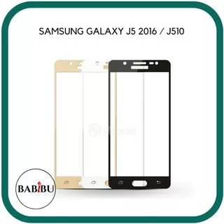 Full Cover Tempered Glass warna untuk Samsung Galaxy J5 2016 / J510