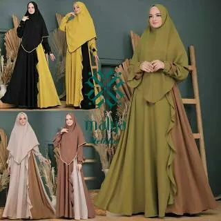 Gamis Meldia Syari by Mayla Gamis Mayra Gamis Syari Murah Gamis Set Khimar Gamis Busui Gamis Crepe