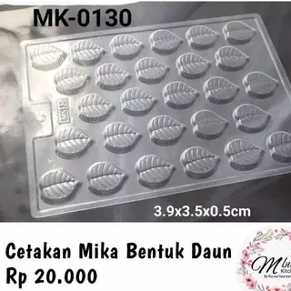 Cetakan Plastik (mika) Daun