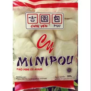 Mini pao chik yen mantau ayam coklat kacang tausa 500gr ( bakpao mini ) snack kue halal