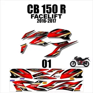 Stiker Striping CB 150 R Streetfire - Stiker Lis Variasi Motor CB150R Kode 0