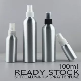 Botol Spray 100ml Sprayer Botol Aluminium Parfum Essential Oil Perfume Minyak Wangi Serum Toner Botol Aluminium Tin Kaleng Aluminium