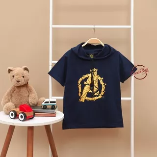 KAOS ATASAN HOODIE ANAK AVENGERS FOIL BAJU ATASAN ANAK 1-7 TAHUN