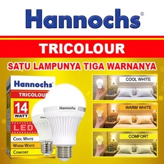 Lampu LED Hannochs 14w 14 Watt TRICOLOR 3 Warna