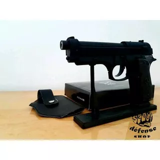 Korek Api Pistol / Lighter Jet Pietro Beretta M9 ( Full Solid Black )