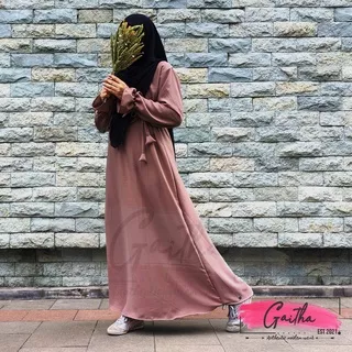New Abaya Gamis Maxi Dress Arab Saudi Basic Abaya Polos Turkey Gamis Abaya Polos Premium Abaya Basic Turki Abaya Syari