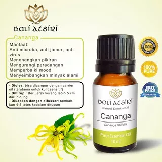 Bali Atsiri Cananga Oil 10 ml | Pure Essential Cananga Oil 10 ml | Minyak Atsiri Bunga Kenanga 10 ml