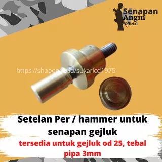 Hammer  Setelan Per Pemukul Senapan angin Gejluk Onderdil  Untuk Od 25 Tebal 3mm  SNO - 0697