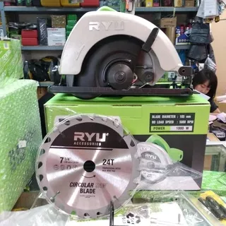 Circular Saw RYU 7 RCS185-1 Mesin Gergaji Kayu Circle Potong Kayu