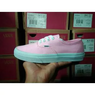 Vans Authentic Pink White Original Premium Import Waffle ICC DT