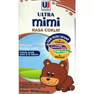 Susu ultra mimi coklat full cream susu UHT 125ml Siao Minum Cokelat