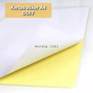 kertas stiker hvs A4 doff tidak kilap