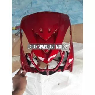 Cover bodi tameng depan Yamaha mio soul lama karbu merah maroon