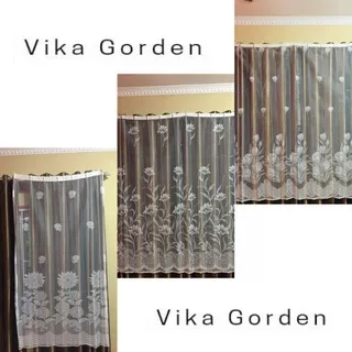 VITRASE/VITRASE MOTIF BUNGA MATAHARI,TULIP,VOIL POLOS/LAPISAN GORDEN