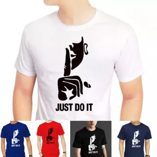 Kaos Pria Distro Basic Printing Just Do It/ Kaos Oblong Pria