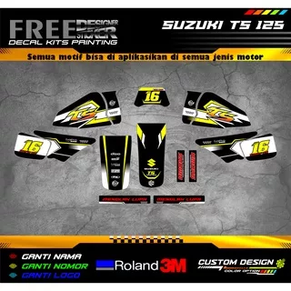 Decal Stiker Suzuki TS 125 WS001