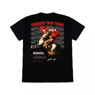 Yunifomu T-Shirt - Napoleon Conquer Your Fears Black