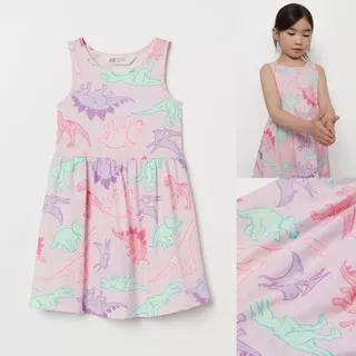 H&M Light Pink Dinosaurs Dress SALE