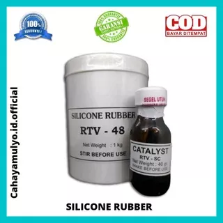 Silicone Rubber RTV-48 / Cetakan Silikon 1 Kg + Katalis 50ml