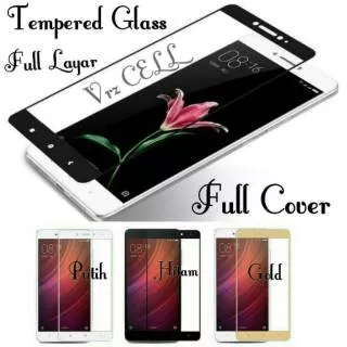 Tempered Glass Xiomi Redmi Note 4X / 4 X 2017 Full Cover Full Layar Warna Frame Colour