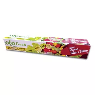 OTO Fresh Plastik Wrapping Wrap Pembungkus Makanan uk 30m x 30cm