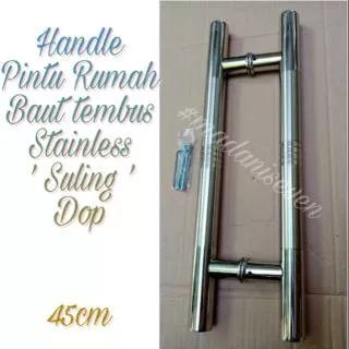 Handle Pintu Rumah / Tarikan Pintu Rumah baut tembus / Gagang Pintu Rumah baut tembus Suling Dop 45