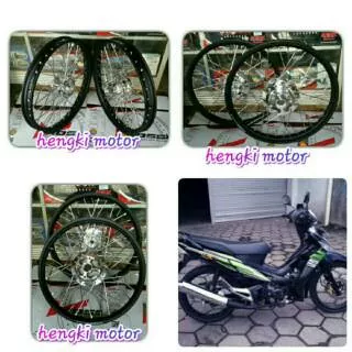 Velg jari jari variasi supra x 125 double disc,balde new double disc UK 140/140x17