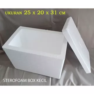 Box Sterofoam Kecil Ukuran 25x20x31 cm / Cool Box / Sterofoam Box