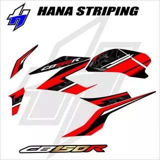 Stiker Striping CB 150 R tahun 2015 2016 2017 2018 - Stiker Lis Variasi Motor CB150R Kode 02