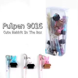 Pulpen Gantungan Kelinci Lucu / 12 Pcs Pulpen Cute Rabbit In The Box 9016