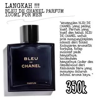 Parfum Original Eropa Bleu De Chanel Parfum 100ml For Men